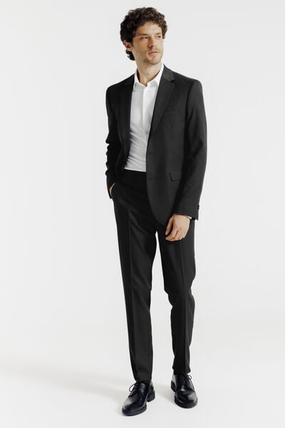 Pantalon de costume slim uni