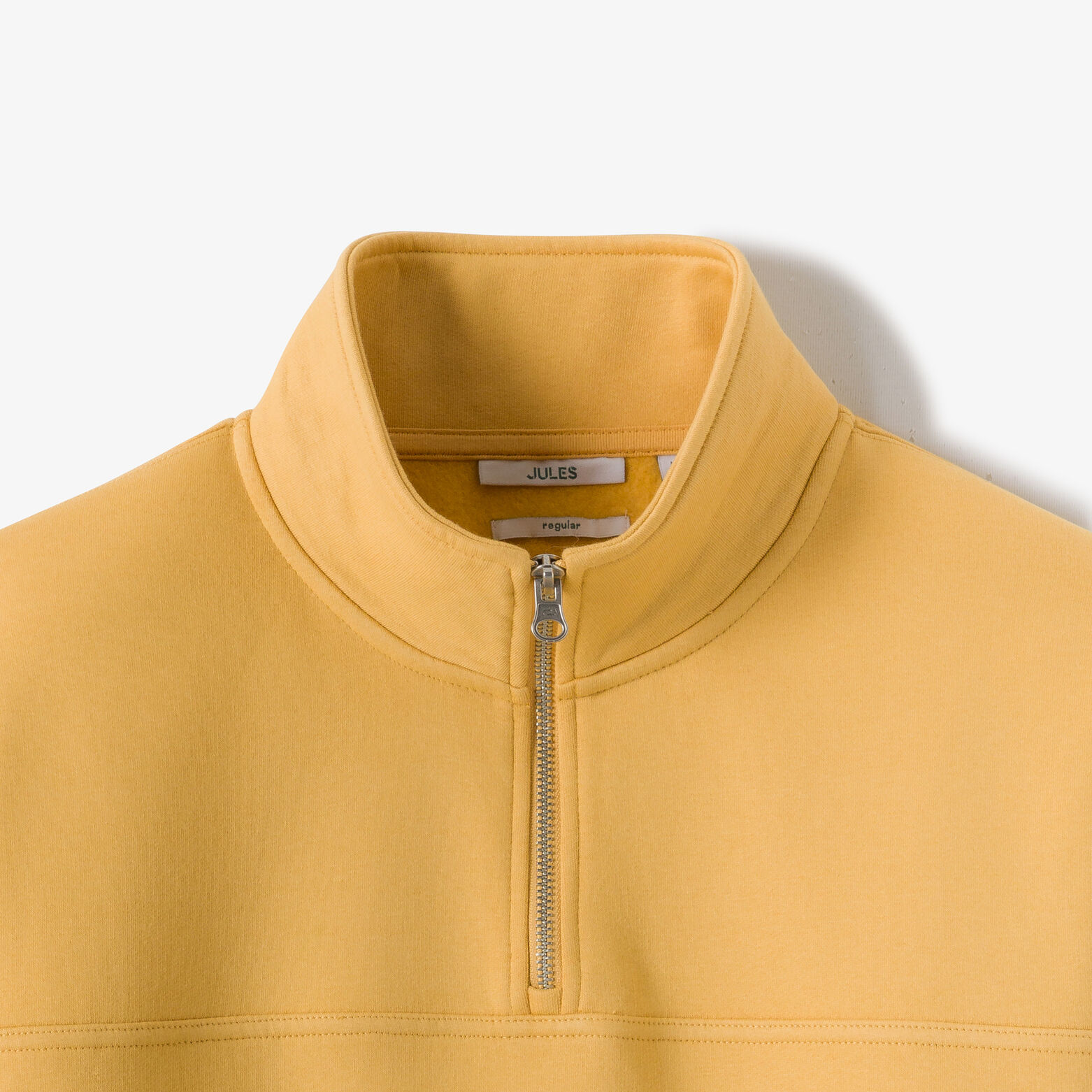 Sweat col montant zipp&eacute; uni