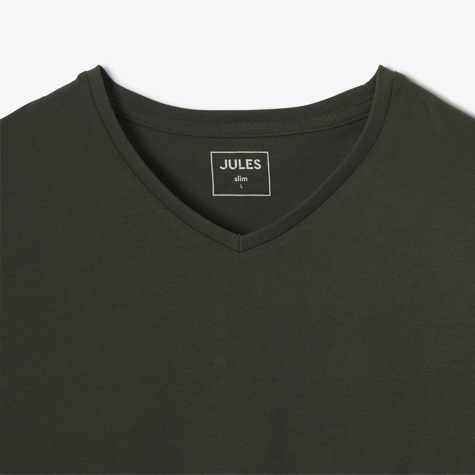 Tee shirt col V en coton