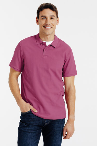 Polo manches courtes piqu&eacute; uni