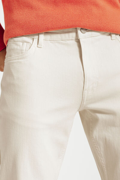 Ecru slim fit jeans