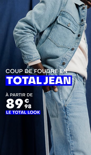 Coup de foudre en Total Jean à partir de 89€99 Le Total Look