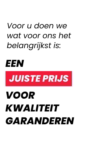 Juiste prijs, alleen voor juillie!