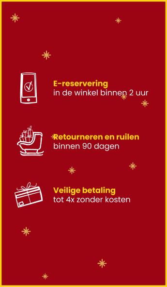 Gratis levering tot 19/12 om 12.00 uur