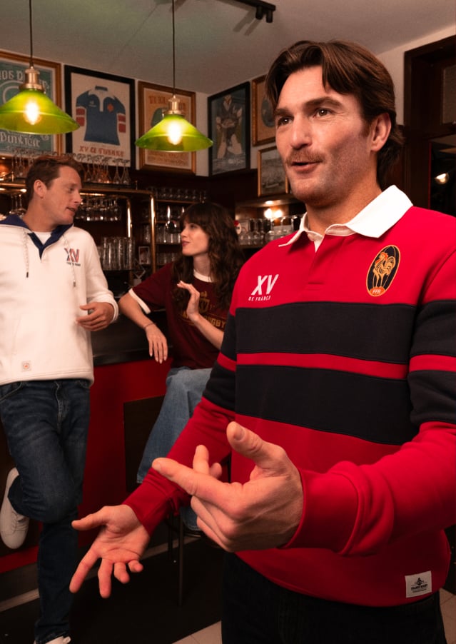 Polo manches longues licence France Rugby