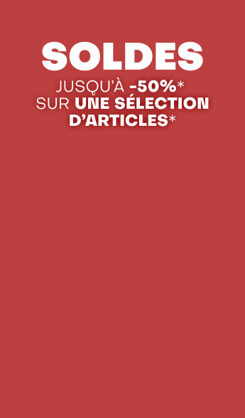 Soldes jusqu'à -50%*