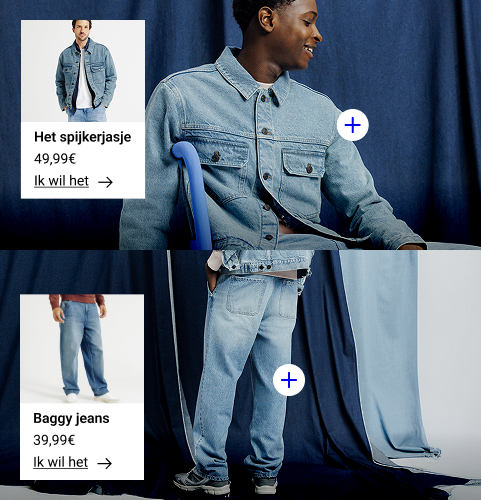 Denim selectie: spijkerjas & baggy jeans voor heren