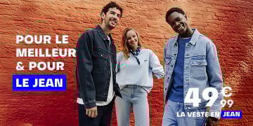 Pour le meilleur & pour le jean. La veste en jean à 49€99