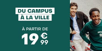 Du campus à la ville à partir de 19€99