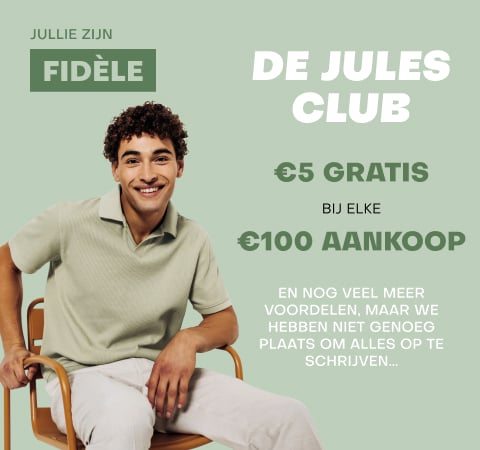 De jules club €5 gratis bij elke €100 aankoop