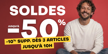 Soldes, jusqu'à -50%