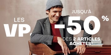 Jusqu'à -50% sur une sélection dès 2 articles*