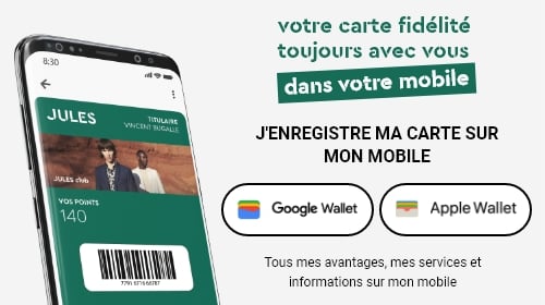 votre carte toujours avec vous dans votre mobile